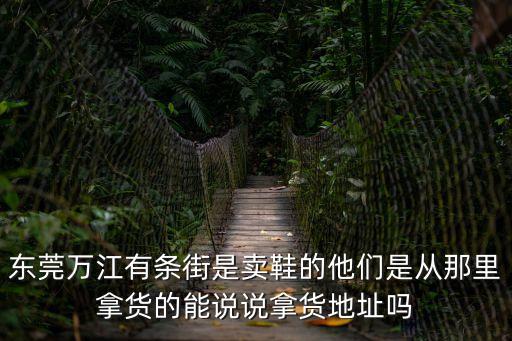 東莞萬江有條街是賣鞋的他們是從那里拿貨的能說說拿貨地址嗎