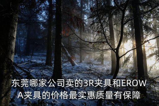 東莞哪家公司賣的3R夾具和EROWA夾具的價(jià)格最實(shí)惠質(zhì)量有保障