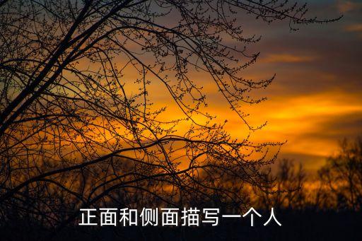 側面描寫是什么，正面和側面描寫一個人