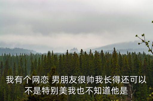 我有個(gè)網(wǎng)戀 男朋友很帥我長得還可以不是特別美我也不知道他是