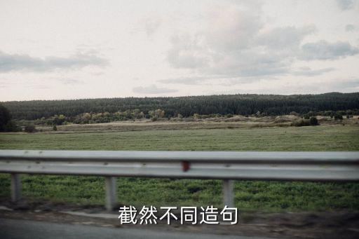 截然不同造句