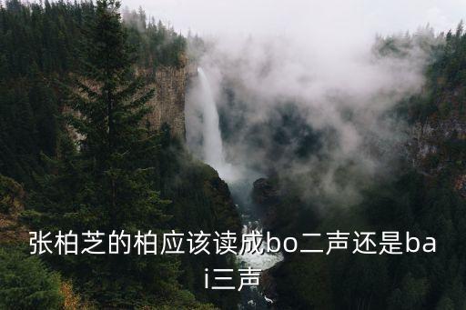 柏怎么讀音，歷史人物古柏的柏字應(yīng)該怎么讀