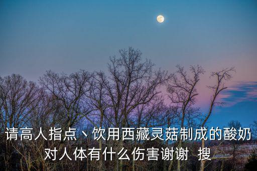 請高人指點丶飲用西藏靈菇制成的酸奶對人體有什么傷害謝謝  搜