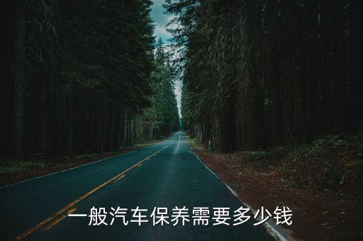 一般汽車保養(yǎng)需要多少錢