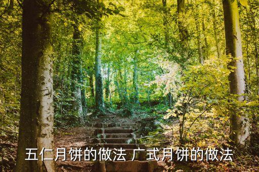 五仁月餅的做法 廣式月餅的做法