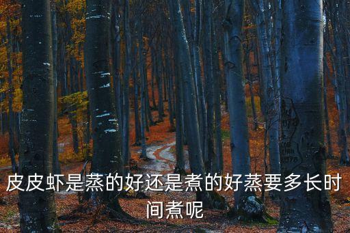 皮皮蝦是蒸的好還是煮的好蒸要多長時間煮呢