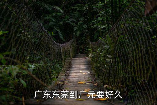 廣東東莞到廣元要好久