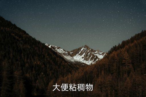大便粘稠物