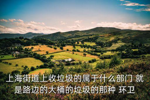 上海市綠化市容局科信處，上海街道上收垃圾的屬于什么部門 就是路邊的大桶的垃圾的那種 環(huán)衛(wèi)