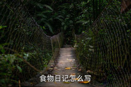 食物日記怎么寫