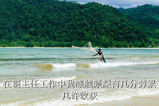 在班主任工作中我感觸頗深有幾分勞累幾許收獲