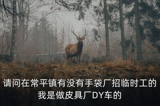 東莞手袋包裝臨時工，請問在常平鎮有沒有手袋廠招臨時工的我是做皮具廠DY車的