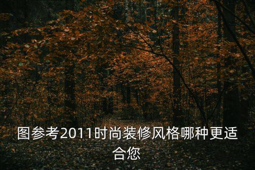 圖參考2011時尚裝修風格哪種更適合您