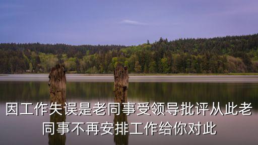 因工作失誤是老同事受領導批評從此老同事不再安排工作給你對此