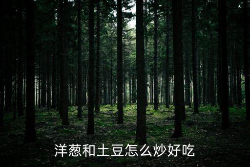 洋蔥和土豆怎么炒好吃