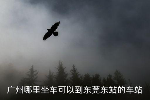 廣州哪里坐車可以到東莞東站的車站