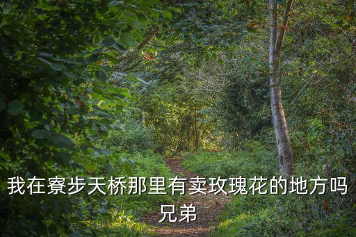 我在寮步天橋那里有賣玫瑰花的地方嗎兄弟
