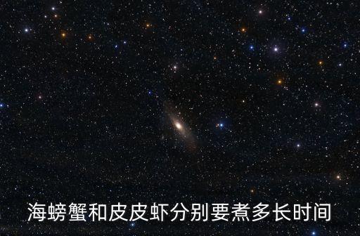 海螃蟹和皮皮蝦分別要煮多長時間