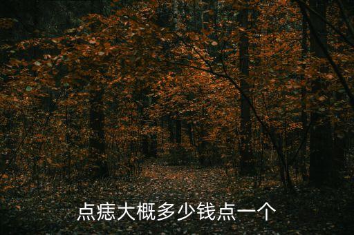 點痣大概多少錢點一個