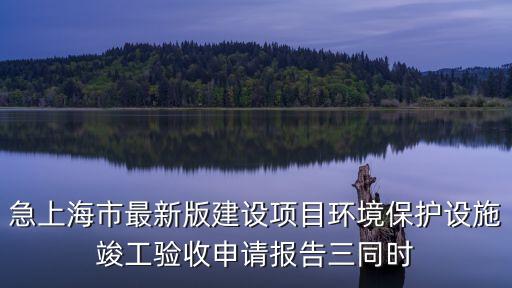 急上海市最新版建設項目環境保護設施竣工驗收申請報告三同時