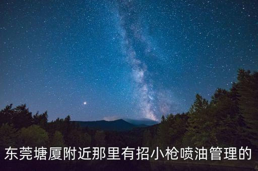 東莞宏華飲食經理電話，東莞塘廈附近那里有招小槍噴油管理的