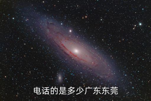 電話的是多少廣東東莞