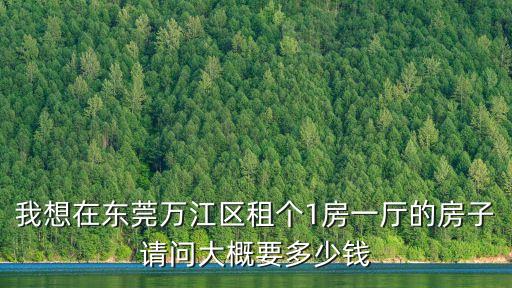 2017東莞萬江二手房，我想在東莞萬江區租個1房一廳的房子請問大概要多少錢