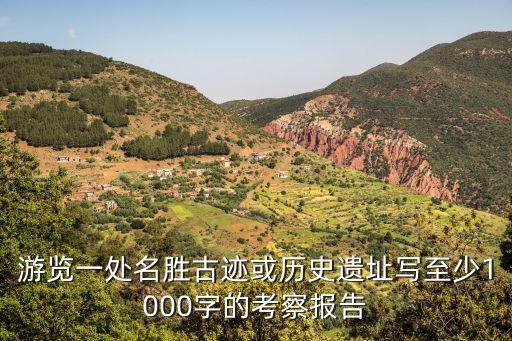 游覽一處名勝古跡或歷史遺址寫至少1000字的考察報告