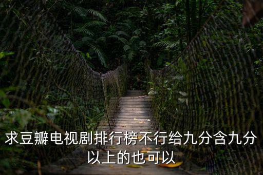求豆瓣電視劇排行榜不行給九分含九分以上的也可以