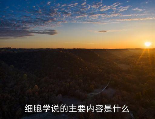 細(xì)胞學(xué)說的主要內(nèi)容是什么