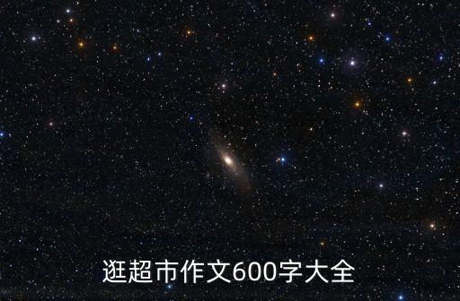 逛超市作文600字大全