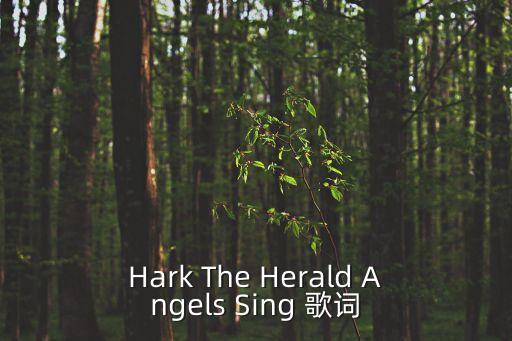 海上花歌詞，Hark The Herald Angels Sing 歌詞