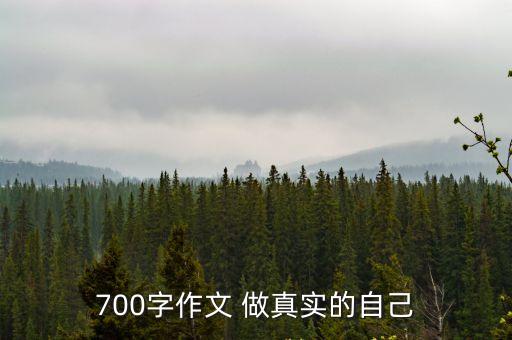 真實(shí)的自己，700字作文 做真實(shí)的自己