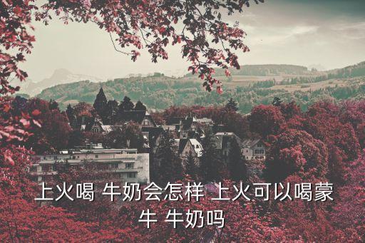  上火喝 牛奶會怎樣 上火可以喝蒙牛 牛奶嗎