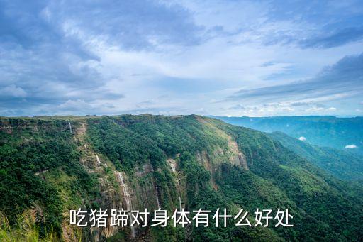 吃豬蹄對身體有什么好處