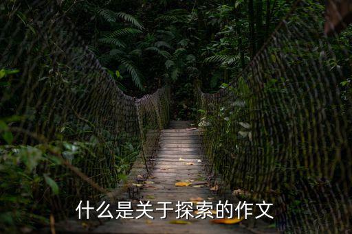什么是關于探索的作文