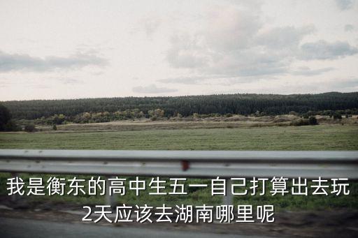 我是衡東的高中生五一自己打算出去玩2天應該去湖南哪里呢