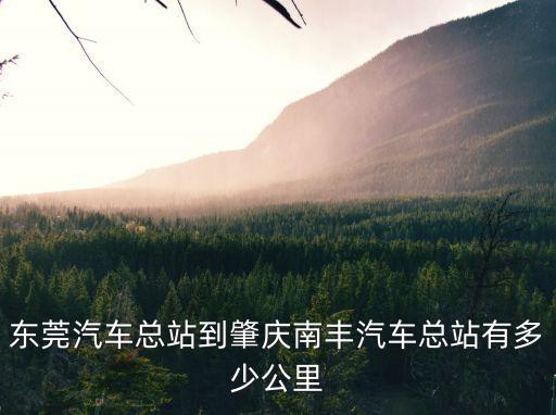 東莞總站到肇慶總站，從東莞汽車總站到肇慶汽車站要多少錢要多久是走哪條公路線的百度