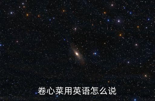 卷心菜用英語怎么說，卷心菜用英語怎么說