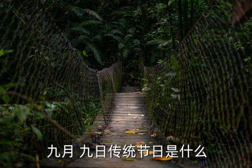  九月 九日傳統(tǒng)節(jié)日是什么