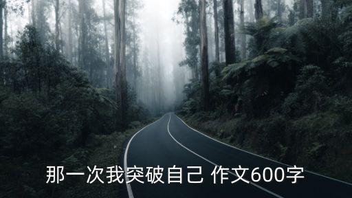 突破自我作文，那一年我突破自己 作文九年級 600字