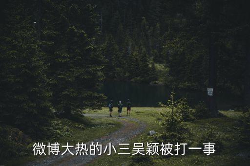微博大熱的小三吳穎被打一事