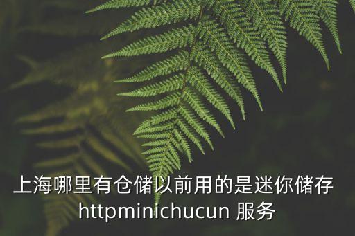 上海哪里有倉儲以前用的是迷你儲存 httpminichucun 服務