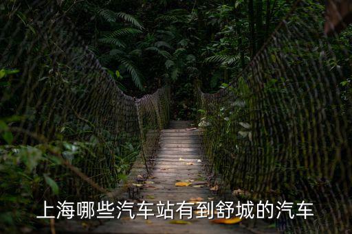 上海哪些汽車站有到舒城的汽車