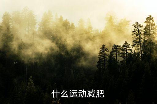 什么運動減肥，什么運動最減肥
