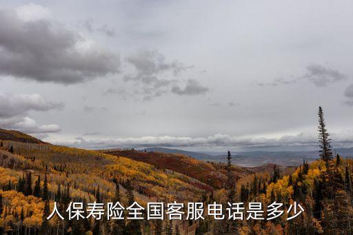 人保壽險全國客服電話是多少