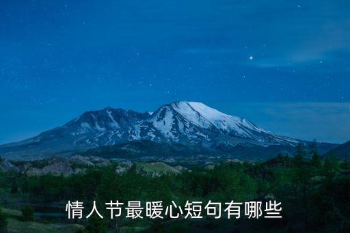 情人節最暖心短句有哪些
