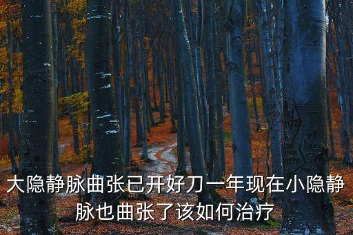 大隱靜脈曲張已開好刀一年現在小隱靜脈也曲張了該如何治療