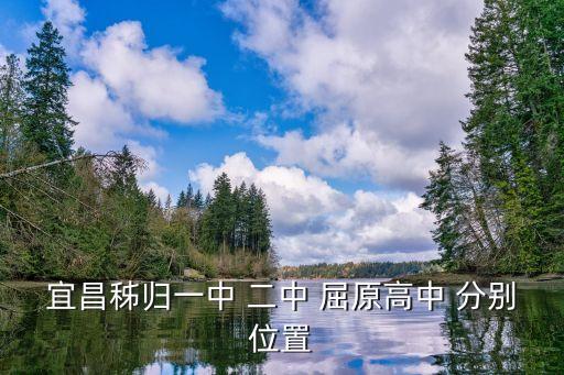 宜昌秭歸一中 二中 屈原高中 分別位置