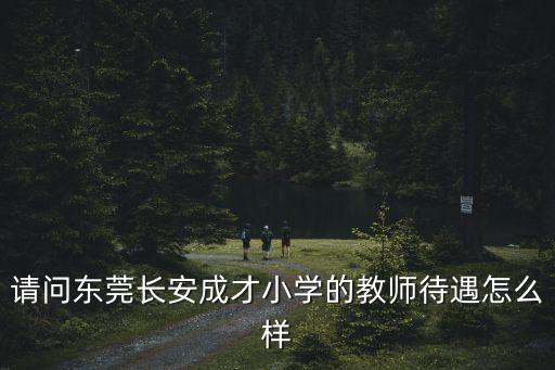 東莞市成才小學好嗎，東莞市長安成才小學教師待遇怎么樣